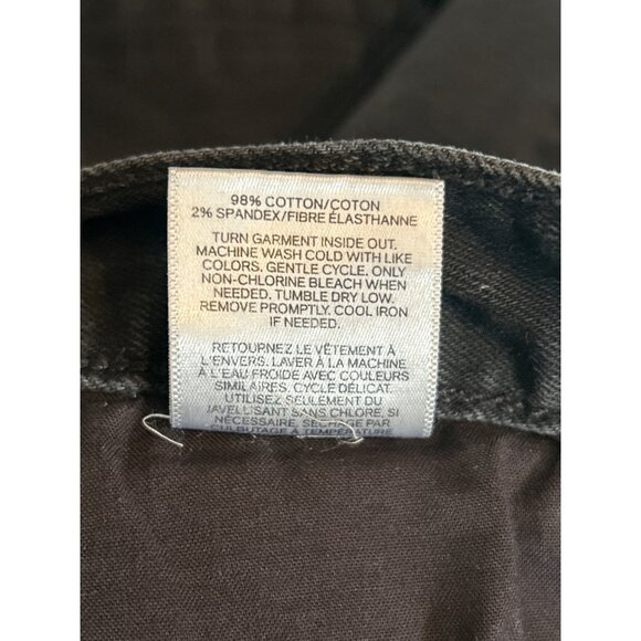 Express Mens Slim Fit Jeans Size 32x32 Black Minimalist Indie Sleaze Casual - Picture 6 of 6